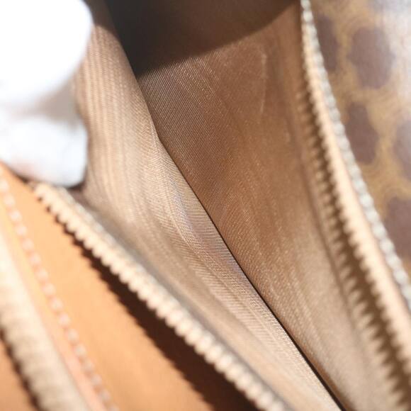 CELINE Macadam Canvas Clutch Bag Pvc Leather Brown - Picture 11 of 16